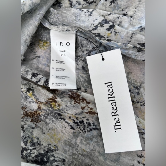 IRO Kleok Blouse Silk Blend Large (40) - Picture 14 of 15